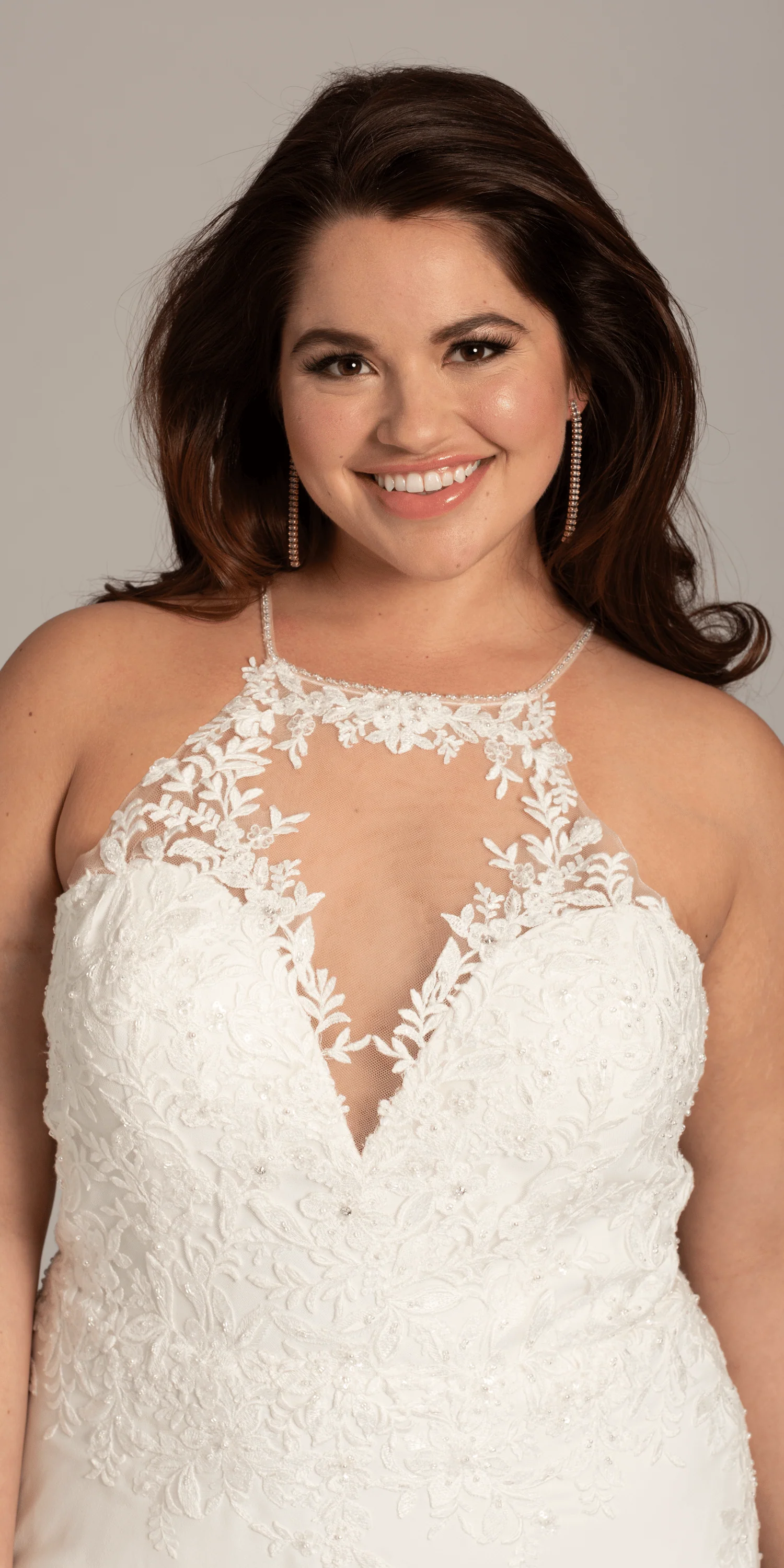 Crepe Floral Embellished Racer Back Dress with Leaf Beading Detail - Image 3