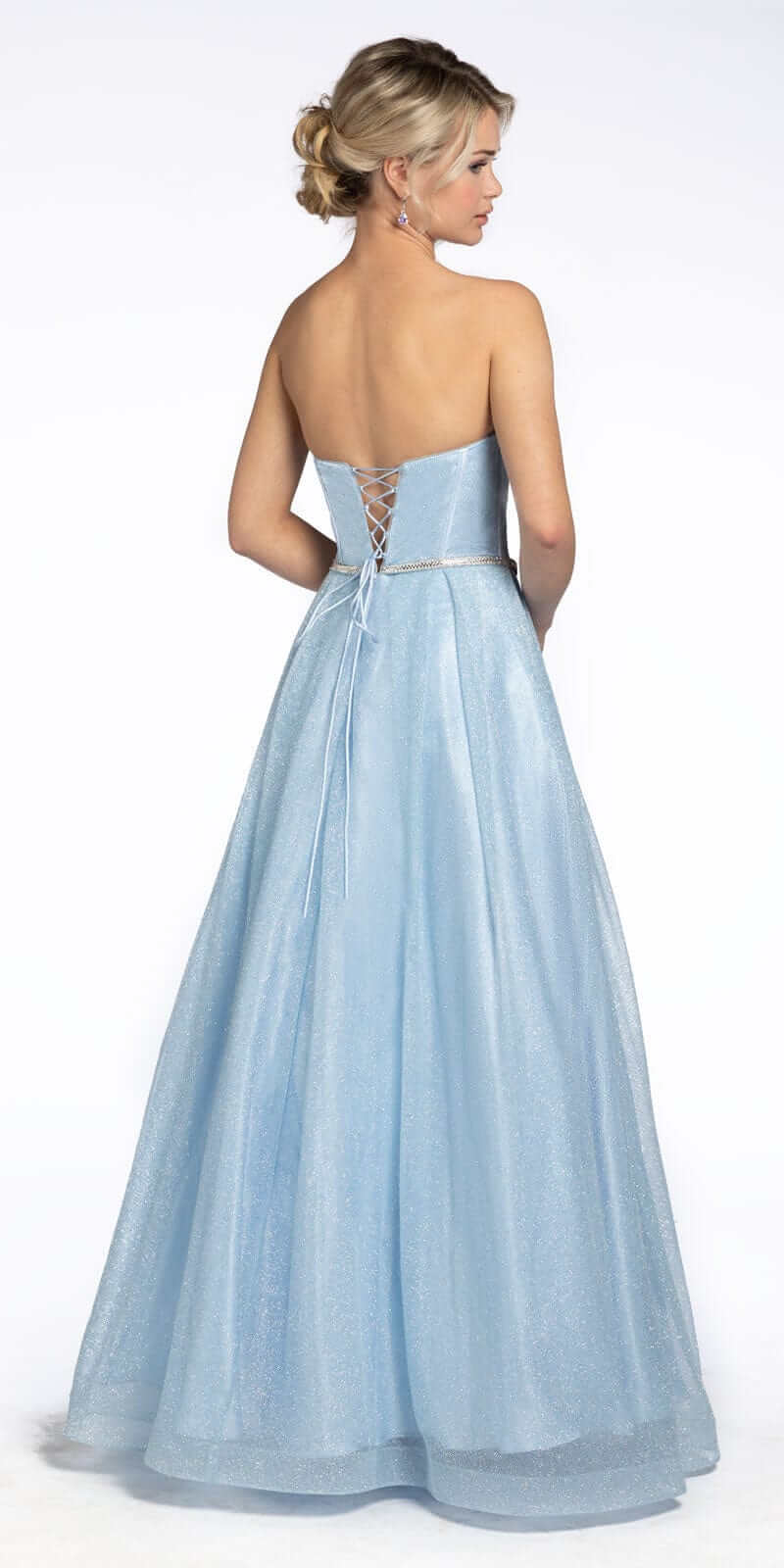 Glitter Corset Ballgown with Crystal Waistband - Image 5