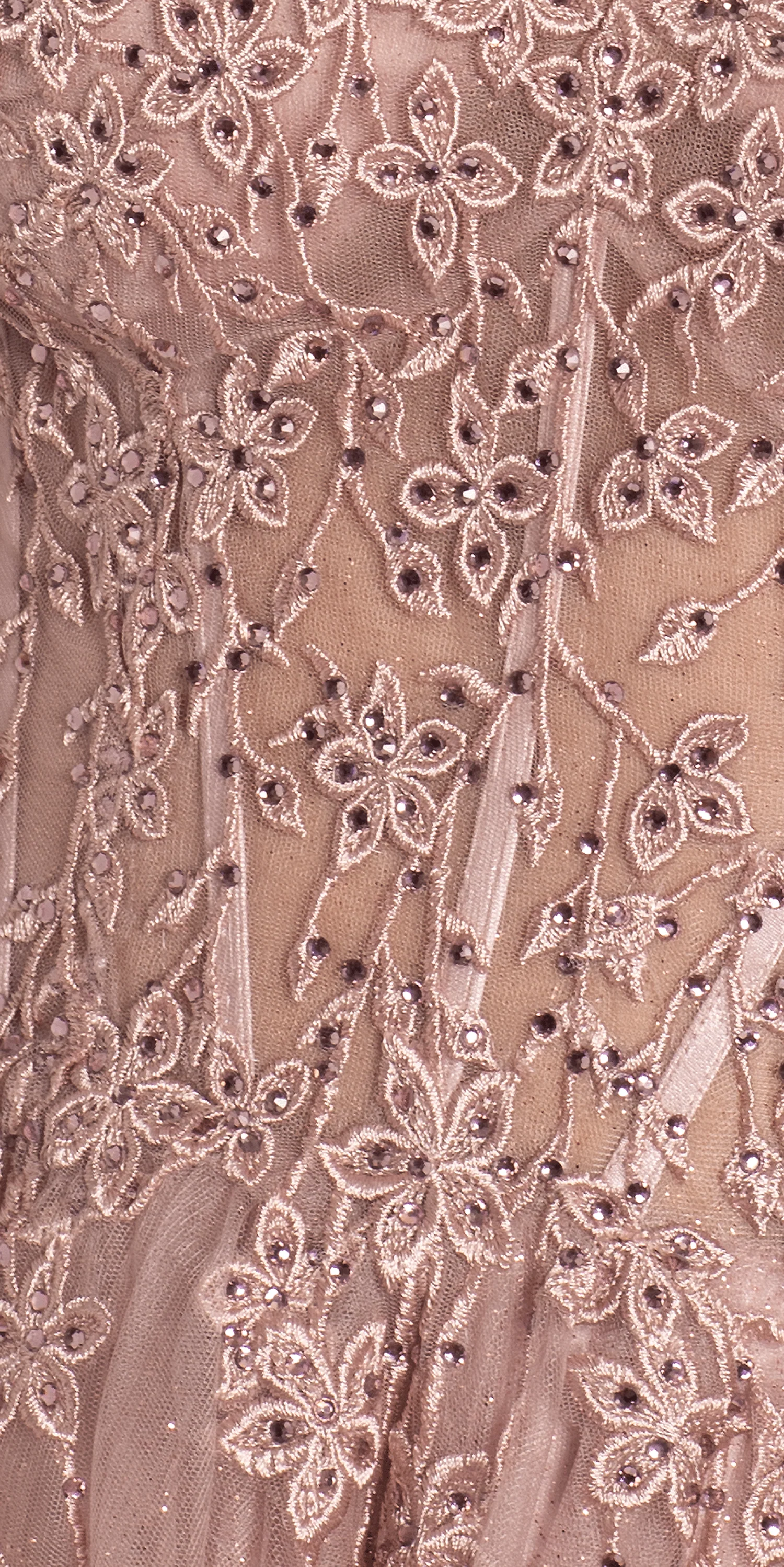 Off the Shoulder Embroidered Tulle Ballgown - Image 5
