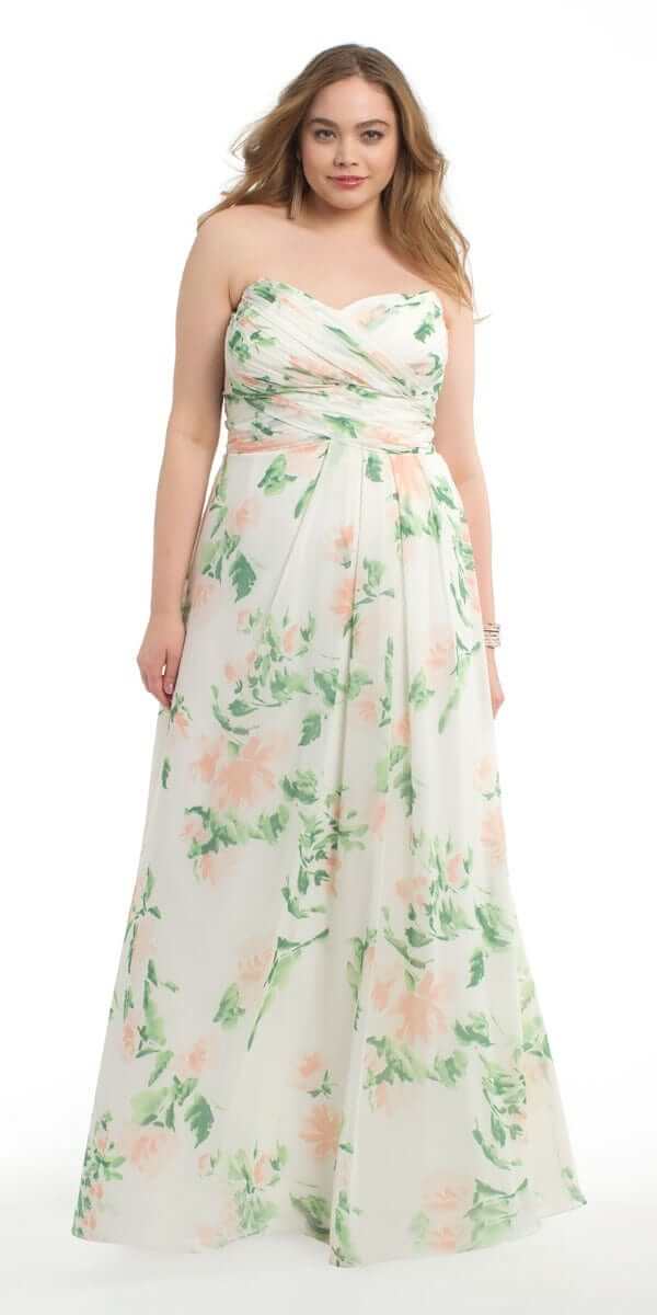 Print Criss Cross Bodice Dress - Image 3