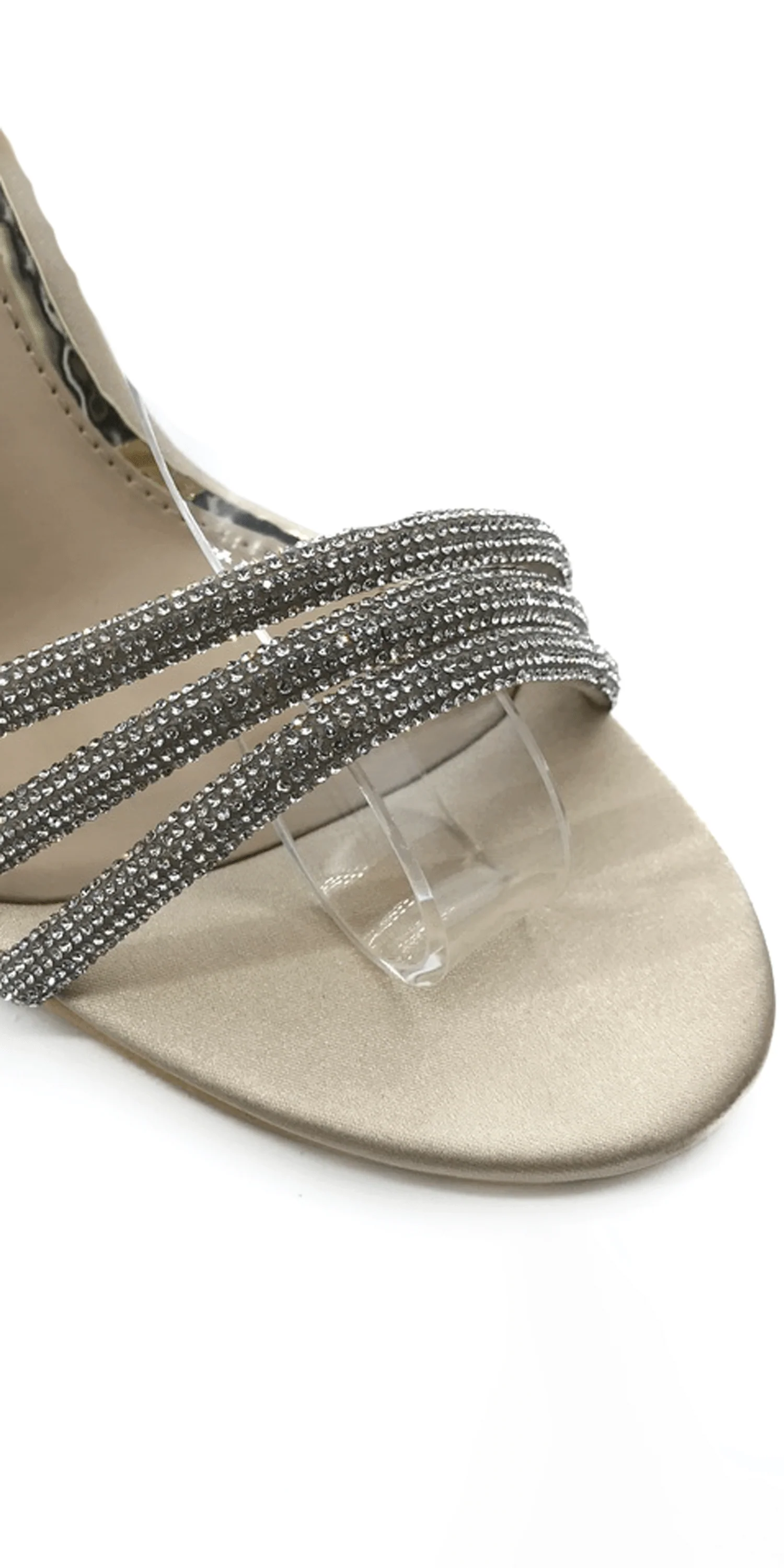 Rhinestone Strappy High Heel Stiletto Sandal - Image 2