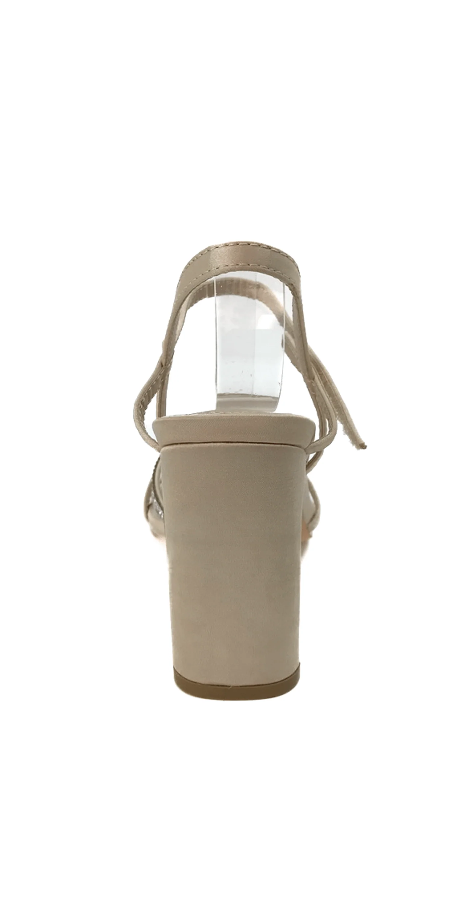 Satin High Heel Ankle Strap Sandal - Image 5