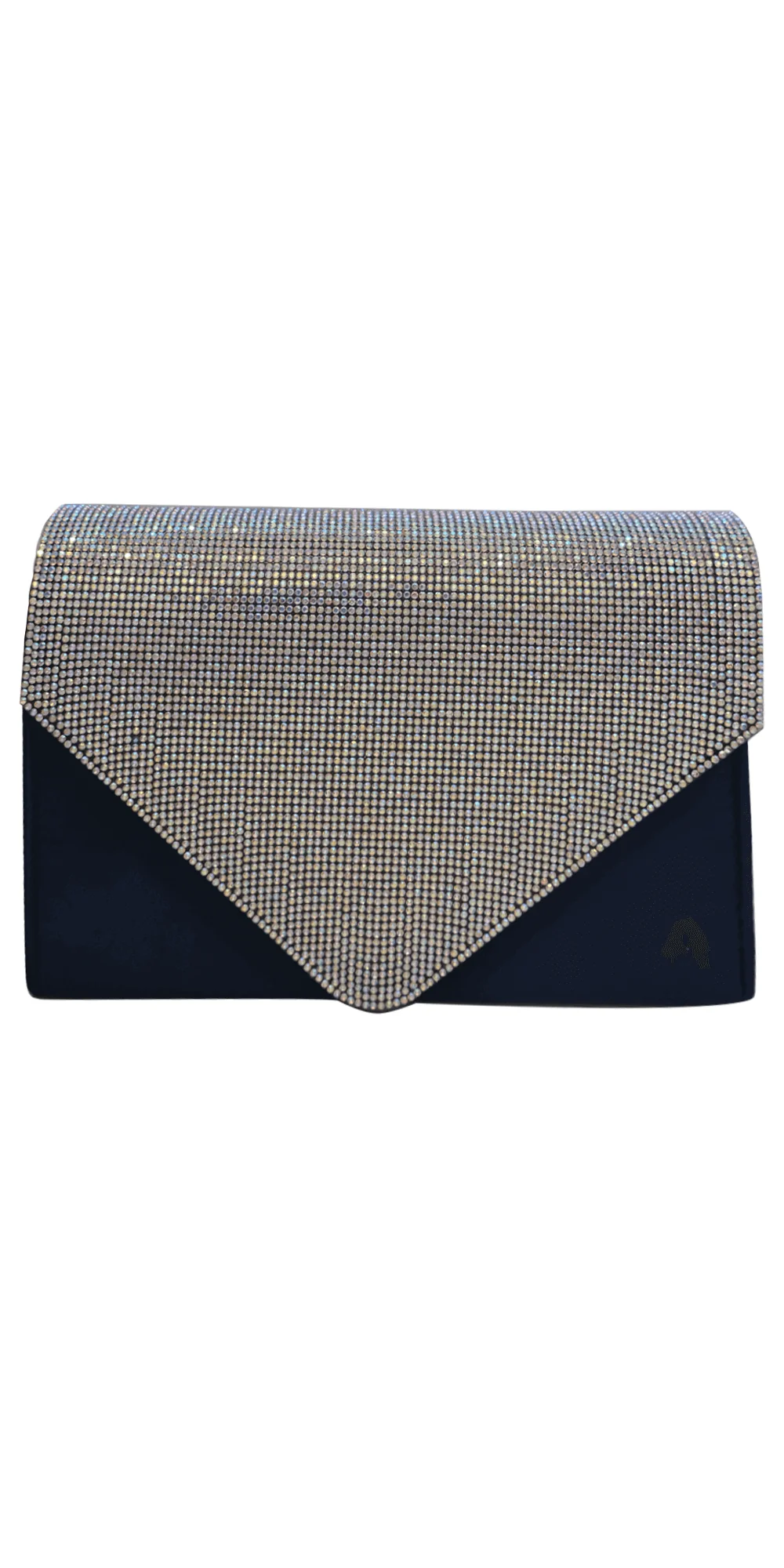 Satin Rhinestone Envelope Handbag - Image 2