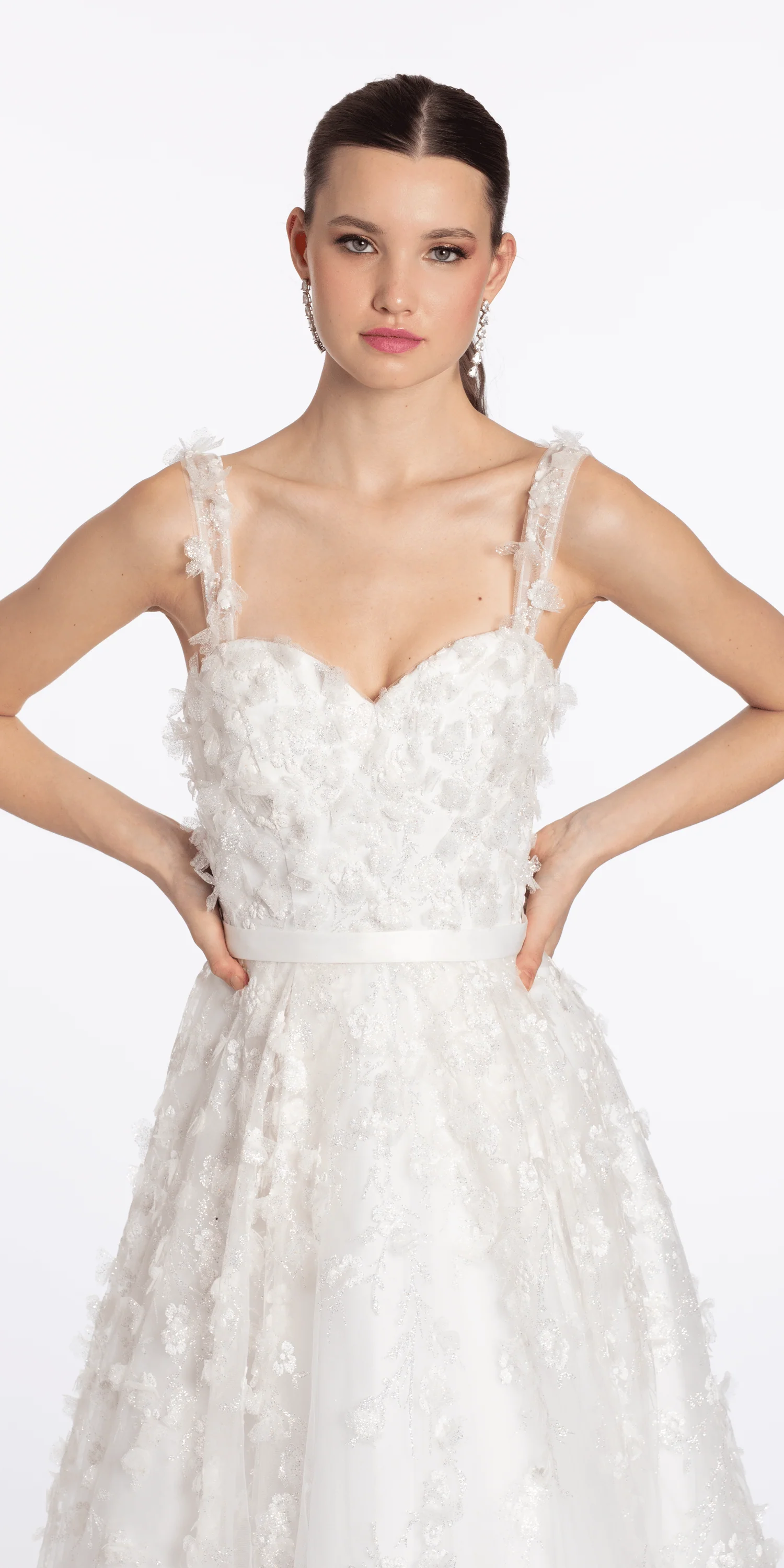 Sweetheart Tulle Ballgown with 3D Glitter Bows - Image 3