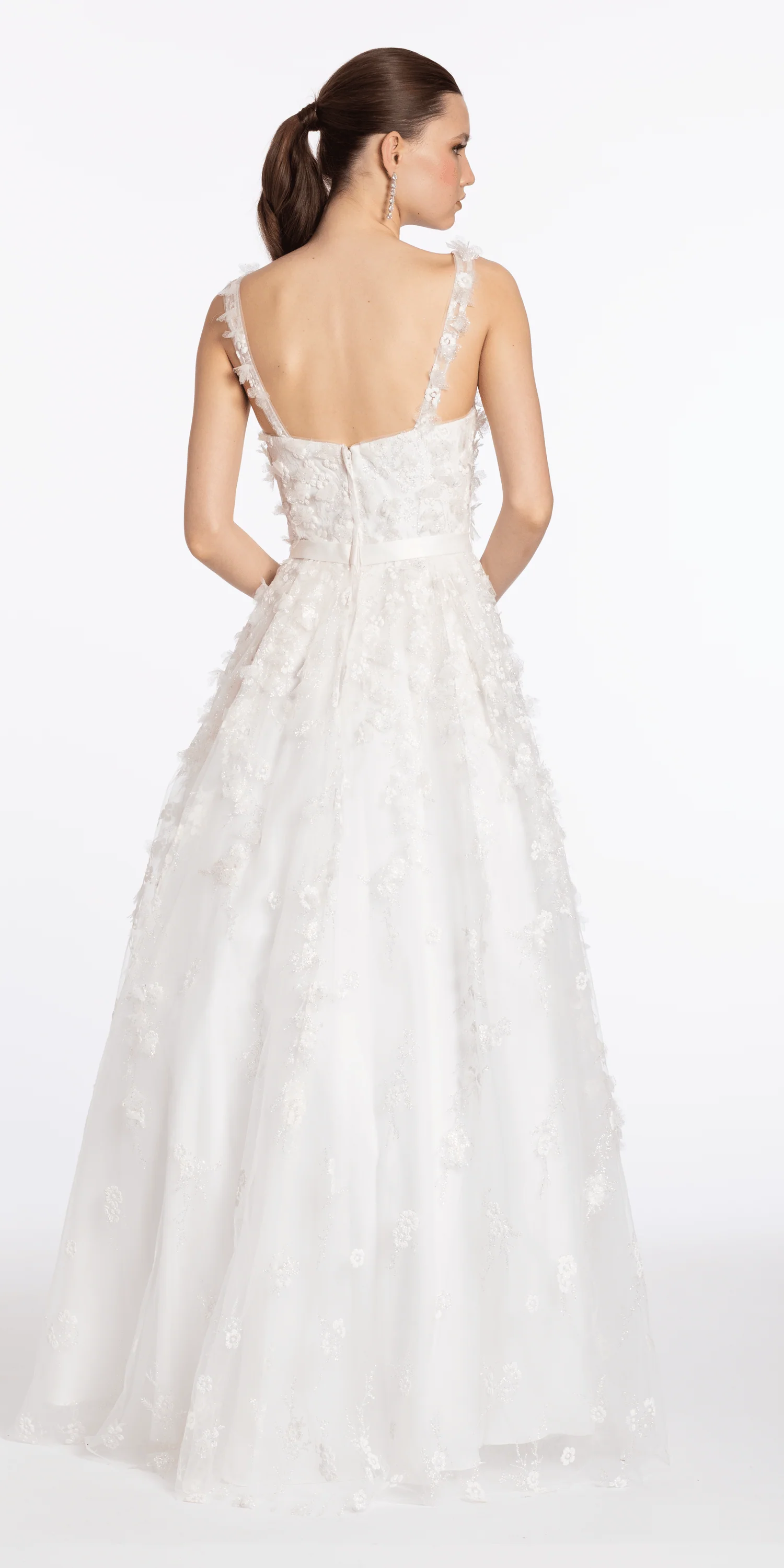 Sweetheart Tulle Ballgown with 3D Glitter Bows - Image 4
