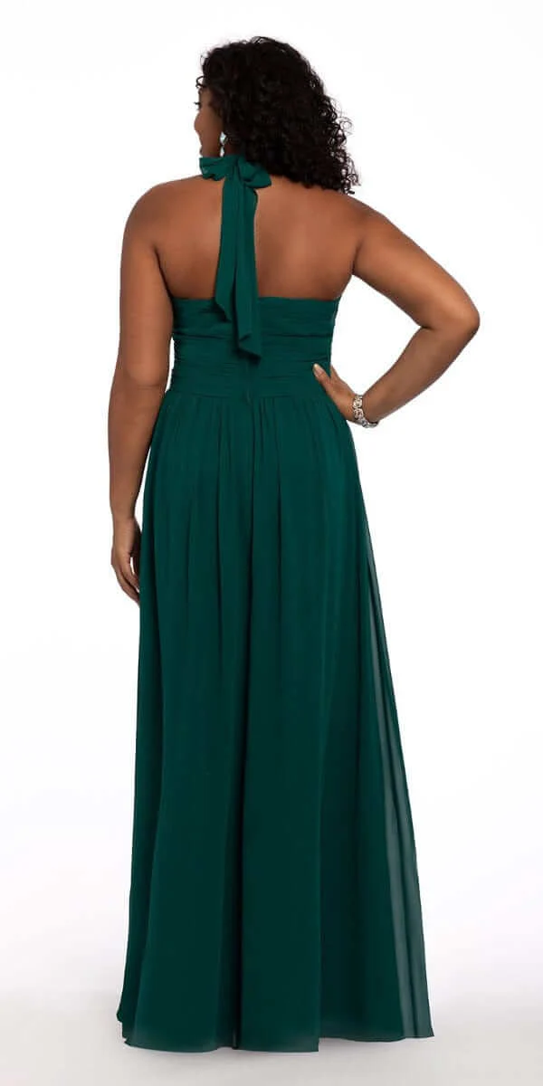 Tie Neck Halter Dress - Plus - Image 6
